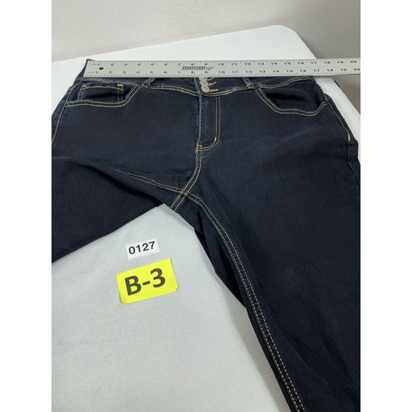 Womans Excellent Condition Copper Flash Dark Blue Jeans 12 0127/B-3 - Picture 5 of 8